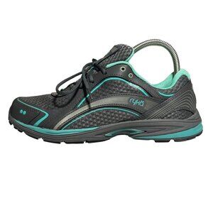 Ryka Women's Sky Walk Fitness Memory Foam Walking Shoes Size 9W Grey/Teal